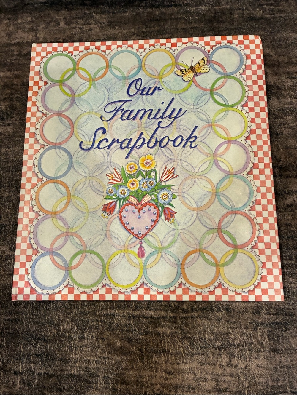 Our Family Scrapbook Decorative Spiral Pattern Cover